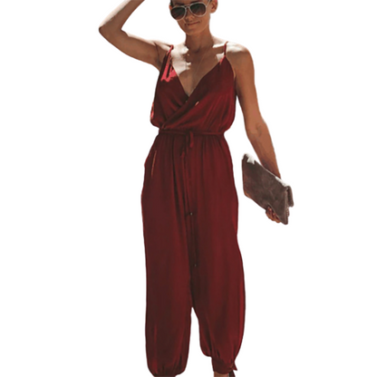 Funki Findz | Pants | Women's Floral and Solid Fashion Jumpsuit