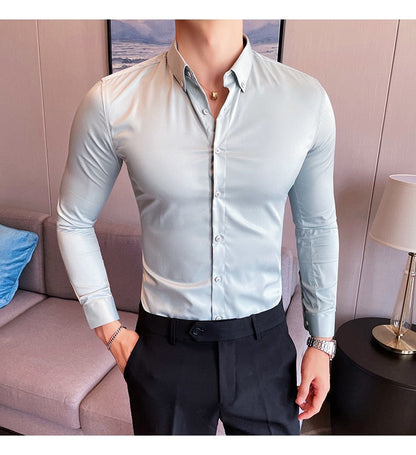 Funki Findz | Shirts | Men's Slim Fit British Style Dress Shirt 7XL