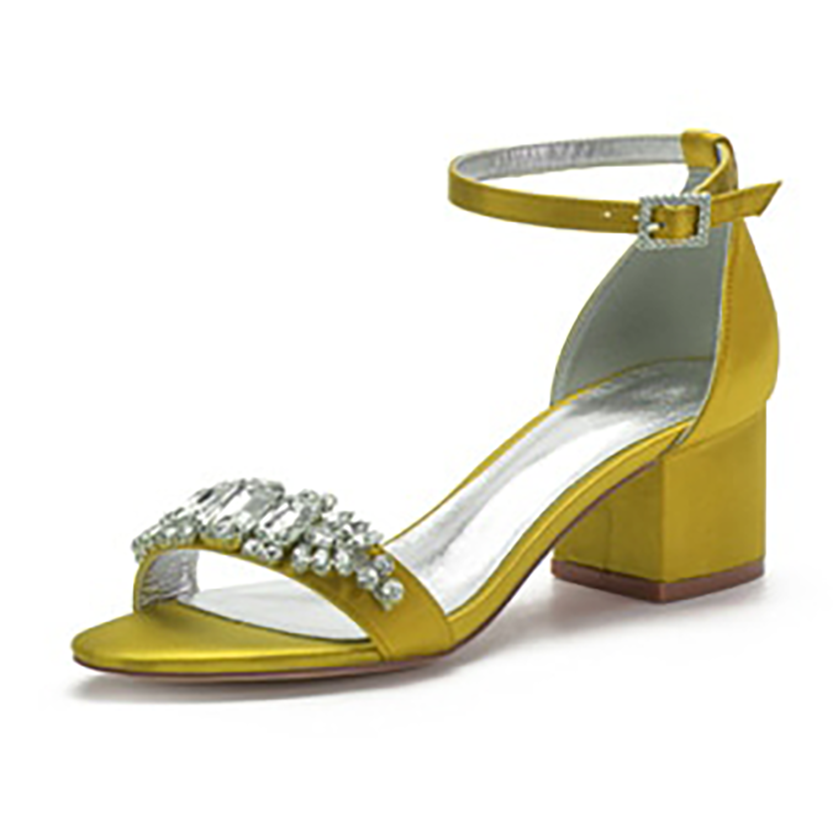 Funki Findz | Shoes | Women's Elegant Low Satin Dress Sandals