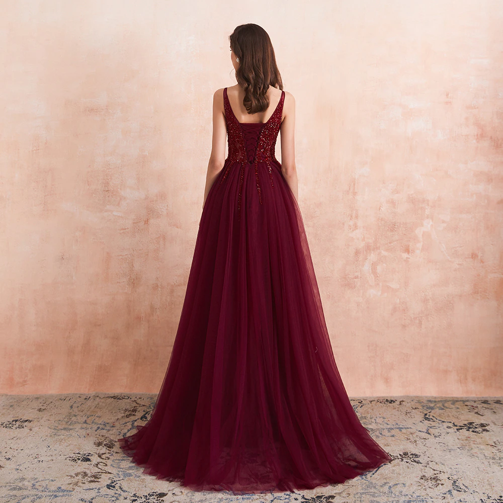 Funki Findz | Dresses | Women's Long Chiffon Tulle Prom Dress