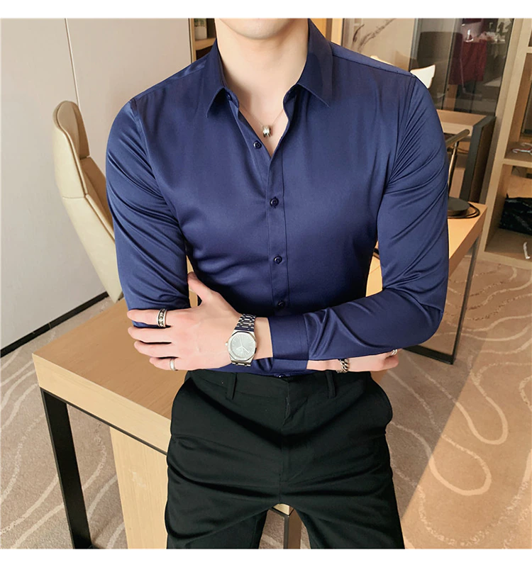 Funki Findz | Shirts | Men's Slim Fit British Style Dress Shirt 7XL