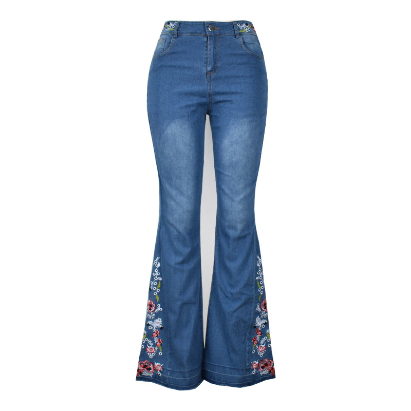 Funki Findz | Pants | Women's Boho Hippy Embroidered Jeans