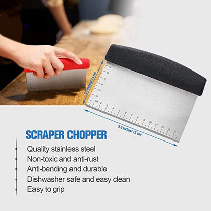 Funki Findz | Cooking Scrapers | Cake, Pastry, Dough Cutter