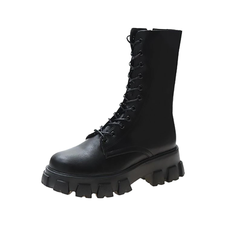 Funki Findz | Boots | Women's Lace-up Chunky Combat Boots
