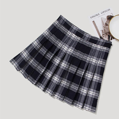 Funki Findz | Skirts | Women's Short Pleated Plaid Skirts | A-line