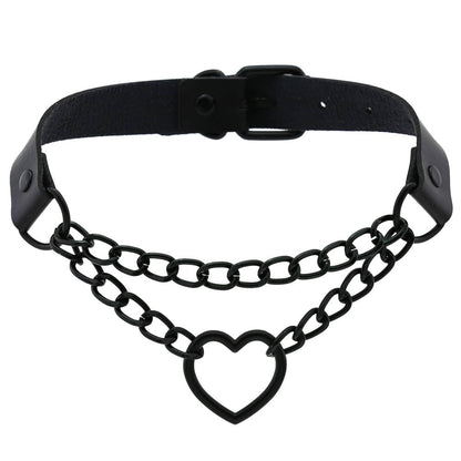 Funki Findz | Necklaces | Unisex Hip Hop PU Leather Choker