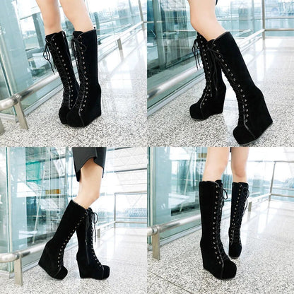 Funki Findz | Boots | Women's High Luxury Gothic Platform Boots