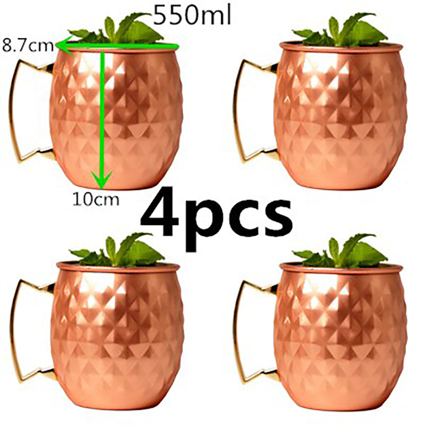 Funki Findz | Mugs | Moscow Mule 550ml Copper Mug Set Of 4