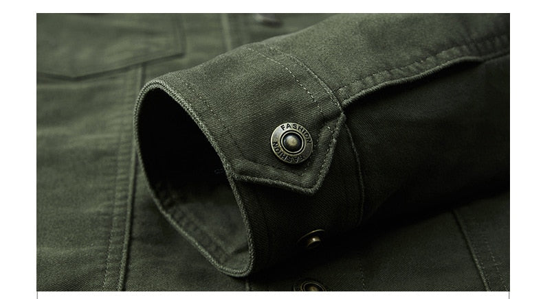 Funki Findz | Jackets | Men's Military Warm Zip Up Cotton Jacket