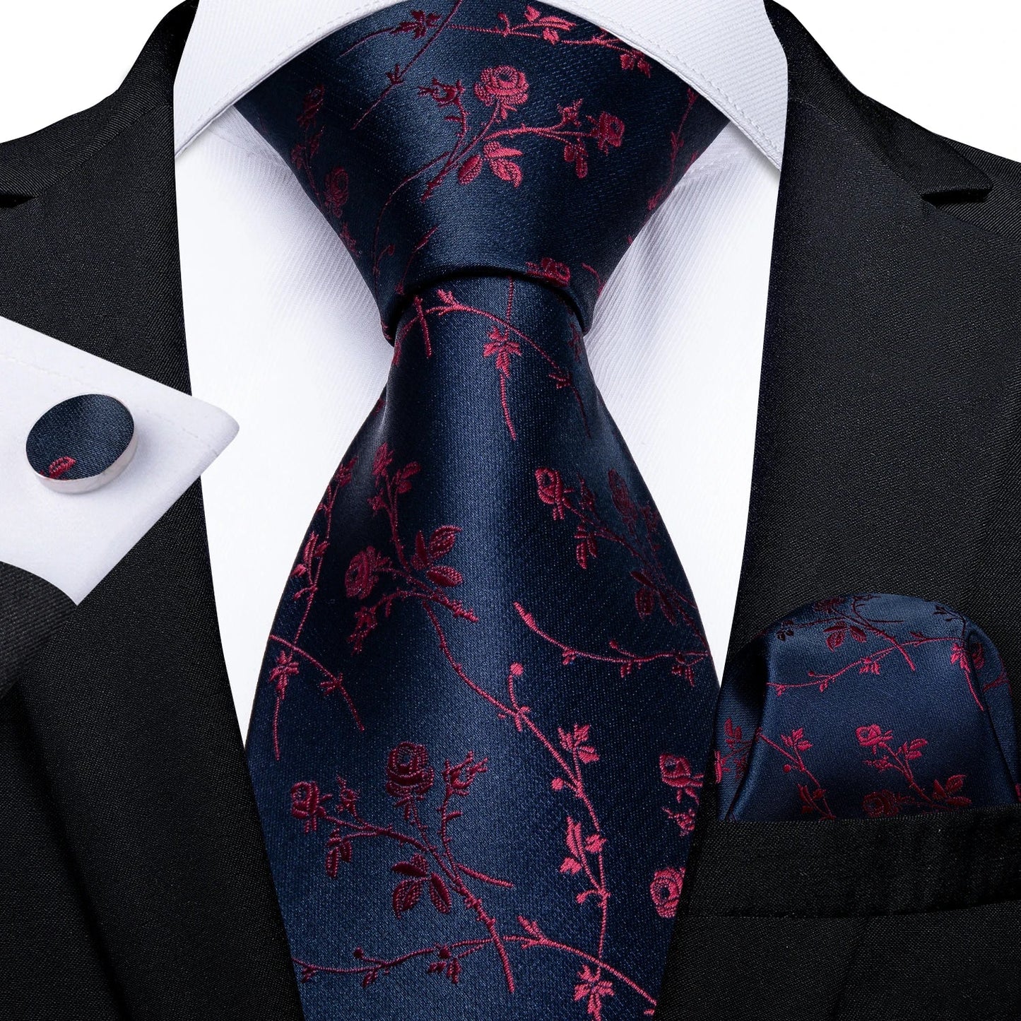 Funki Findz | Neckties | Men's 3Pcs Paisley Wedding Tie Sets
