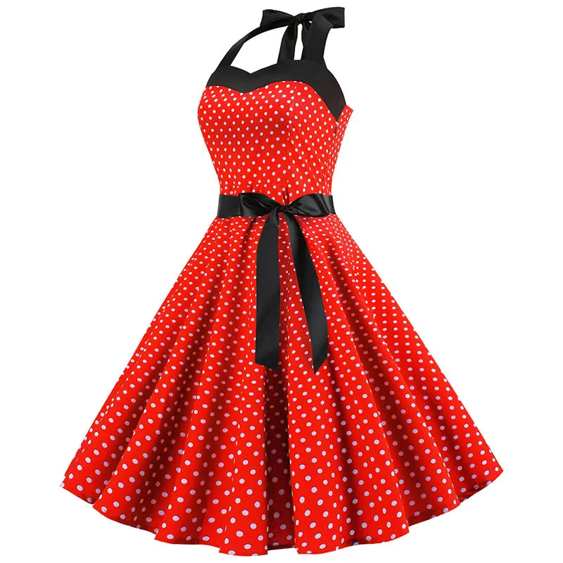Funki Findz | Dresses | Women's Rockabilly Swing Halter Dress