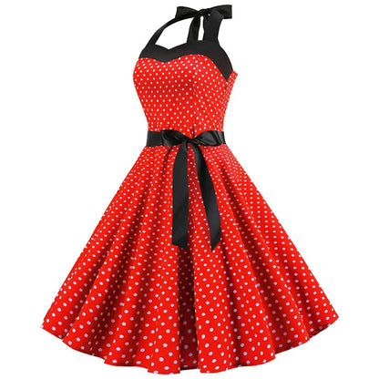 Funki Findz | Dresses | Women's Rockabilly Swing Halter Dress