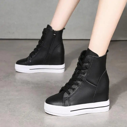 Funki Findz | Boots | Women's Canvas High Rise Ankle Sneaker