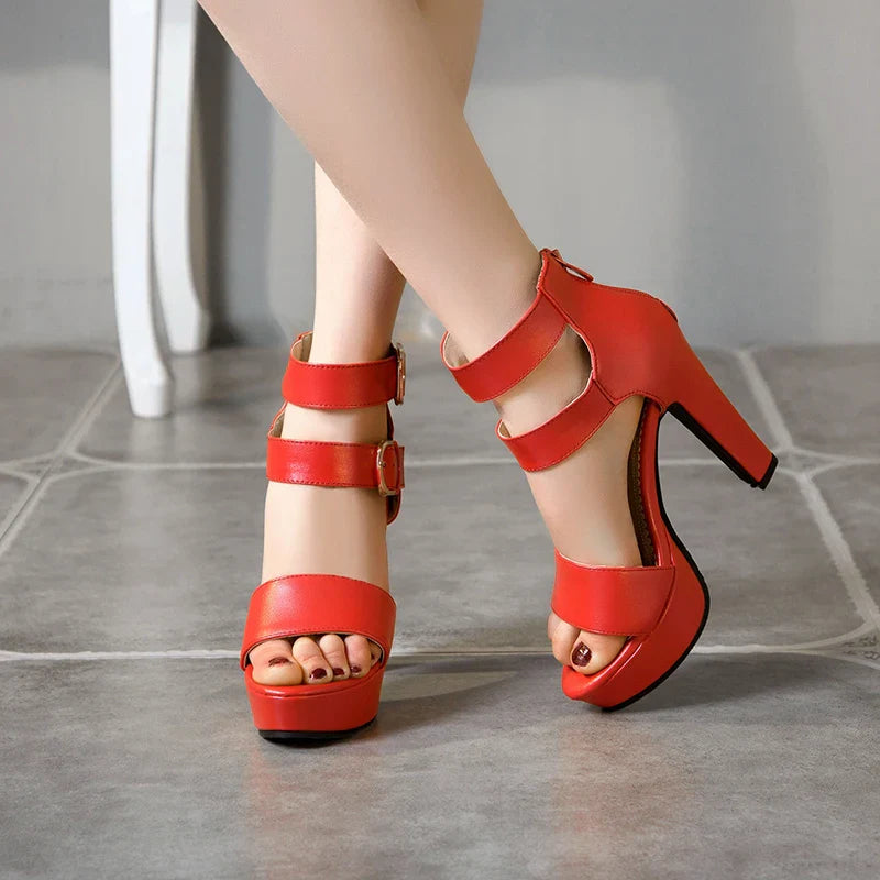 Funki Findz | Shoes | Women's High Strappy Platform Sandals