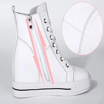 Funki Findz | Boots | Women's Canvas High Rise Ankle Sneaker