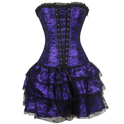 Funki Findz | Dresses | Women's Sweet Bustier Corset Dress Set