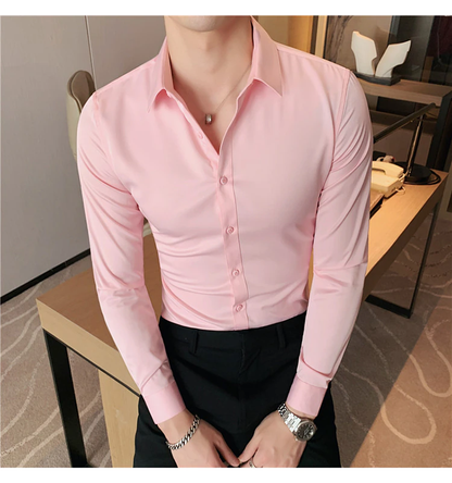 Funki Findz | Shirts | Men's Slim Fit British Style Dress Shirt 7XL