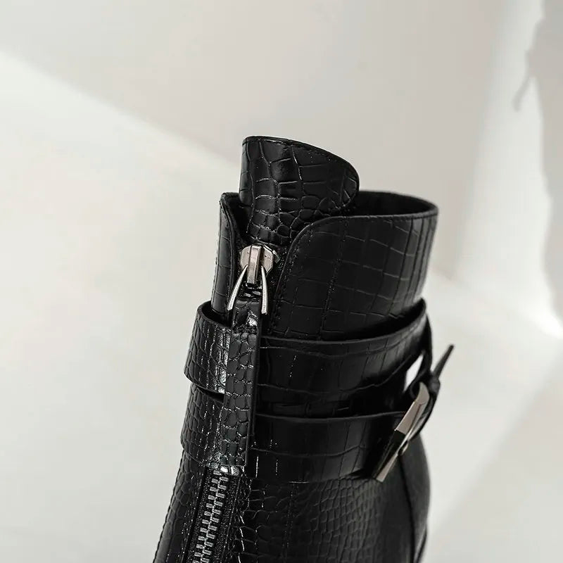 Funki Findz | Boots | Women's Pointed Toe Zip Up Ankle Boots