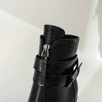 Funki Findz | Boots | Women's Pointed Toe Zip Up Ankle Boots