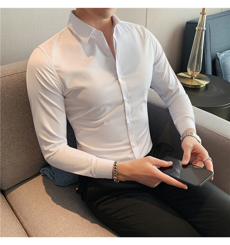 Funki Findz | Shirts | Men's Slim Fit British Style Dress Shirt 7XL