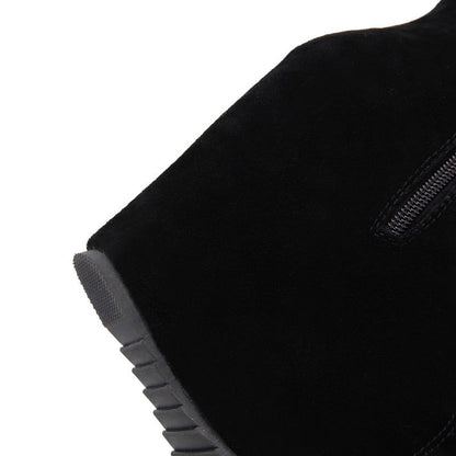 Funki Findz | Boots | Women's Pink Lace Up Suede Platform Boot