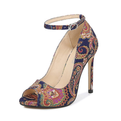 Funki Findz | Shoes | Women's High Heel Paisley Pumps
