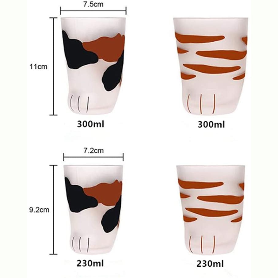 Funki Findz | Glasses | Cat Paw Frosted Glass Cup Sets