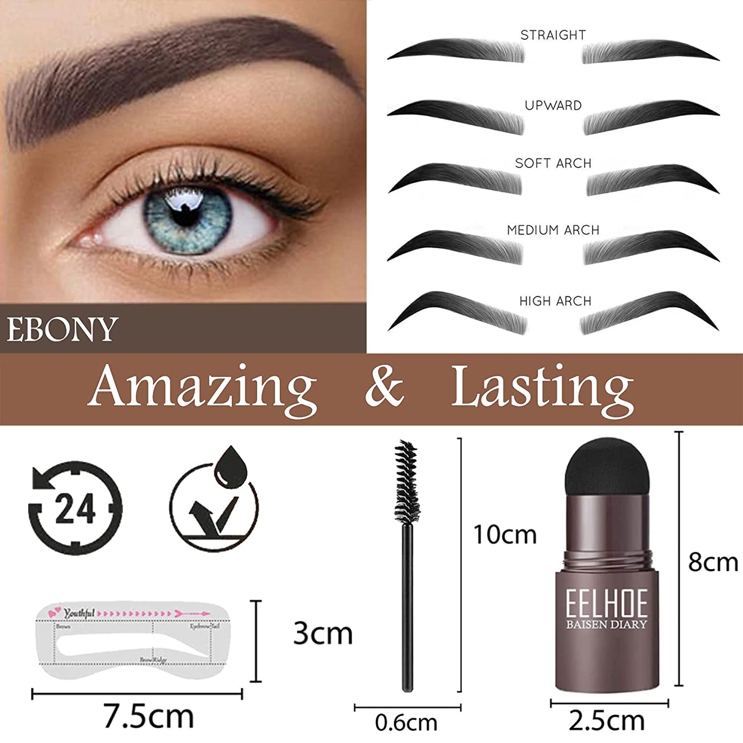 Funki Findz | Makeup | Eyebrow Stamp Shaping Kits | 10 Pcs Set