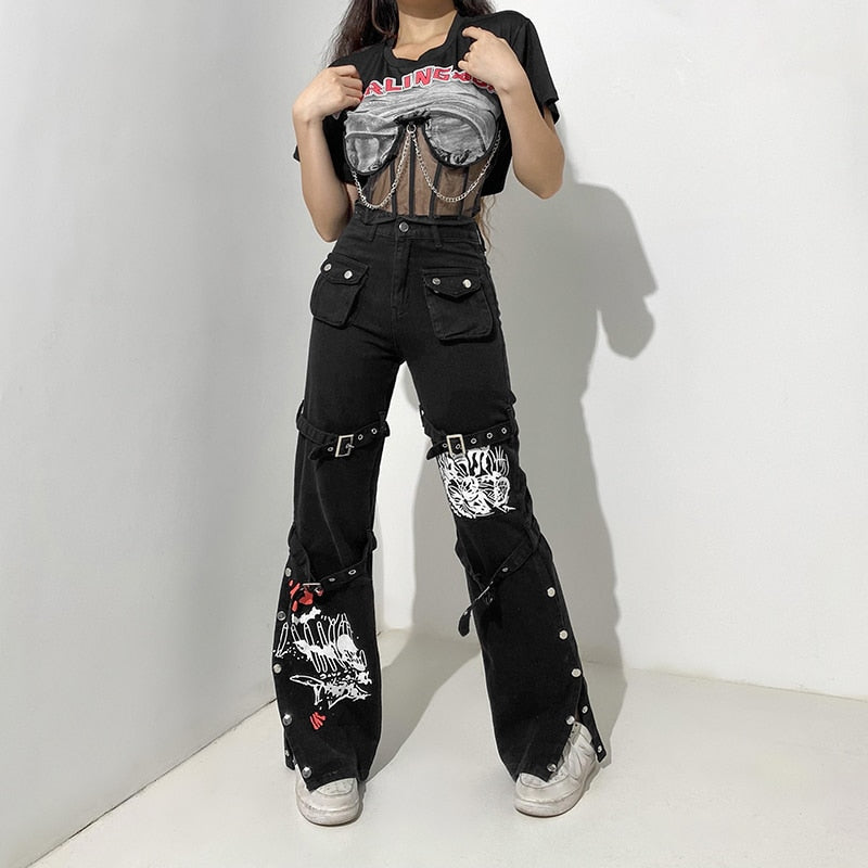 Funki Findz | Pants | Women's Gothic Harajuku Streetwear Pants
