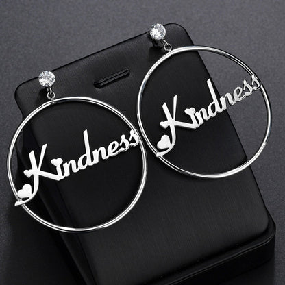 Funki Findz | Earrings | Custom Name Phrase Initial Drop Earring