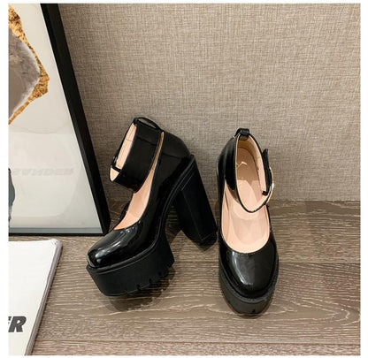 Funki Findz | Shoes | Women's High Buckle Strap Lolita Platforms