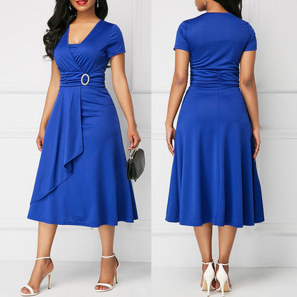 Funki Findz | Dresses | Women's High Waist Wrap Evening Dress