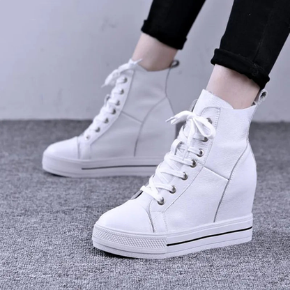 Funki Findz | Boots | Women's Canvas High Rise Ankle Sneaker