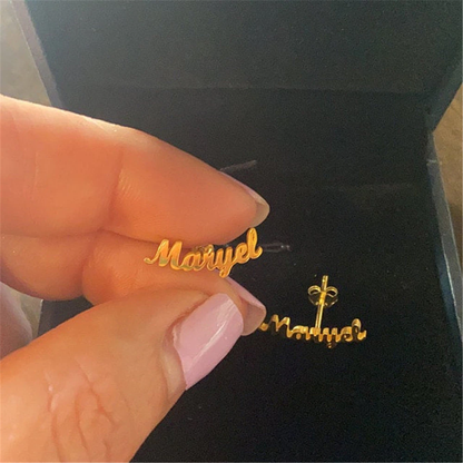 Funki Findz | Earrings | Custom Name Stainless Steel Earrings