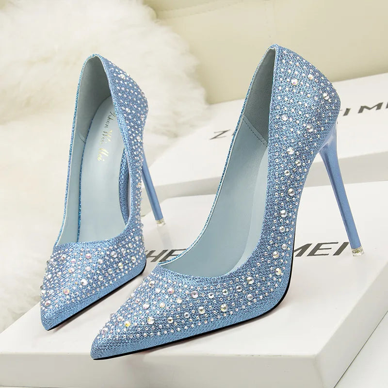 Funki Findz | Shoes | Women's Rhinestone Sparkly Prom Shoes