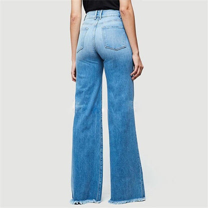 Funki Findz | Pants | Women's Flared Wide Leg Mom Jeans
