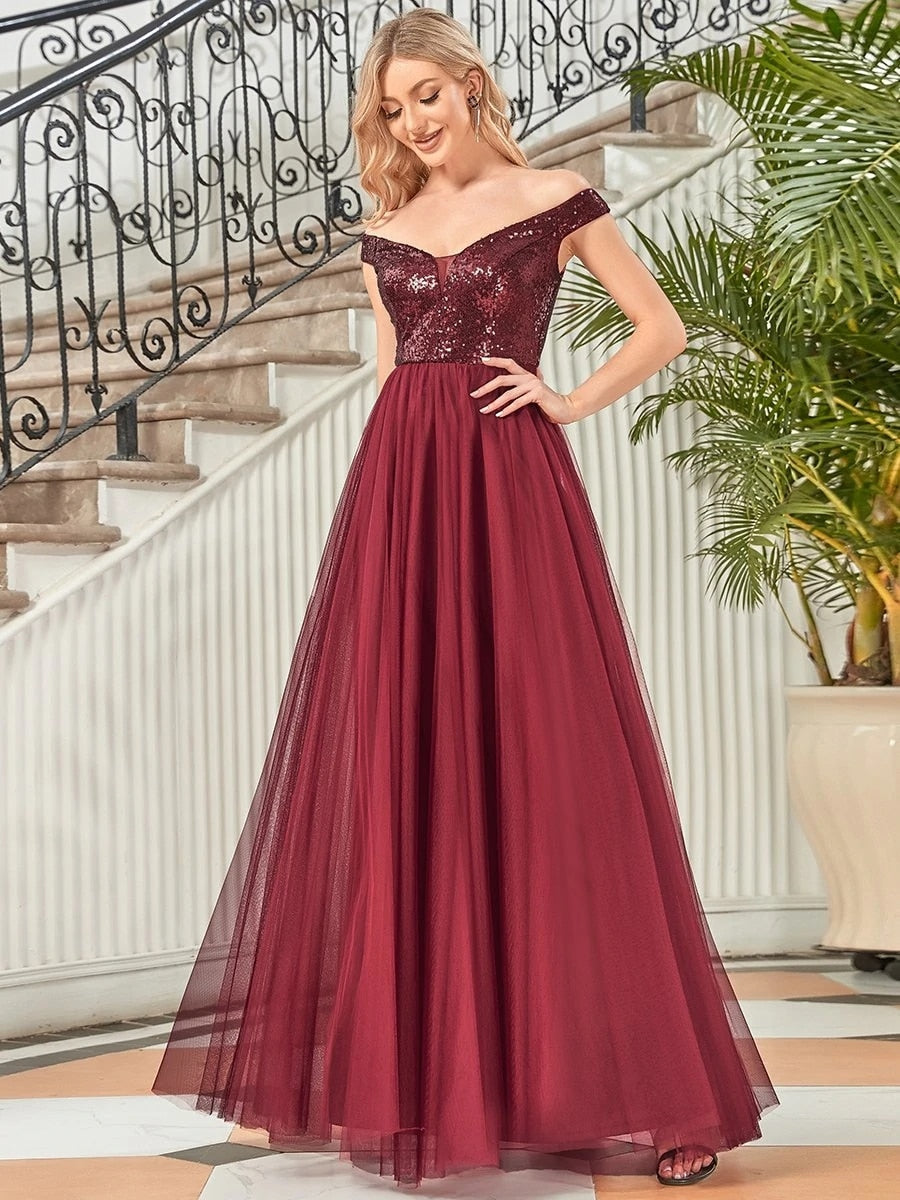 Funki Findz | Dresses | Women's Elegant Long Evening Dress