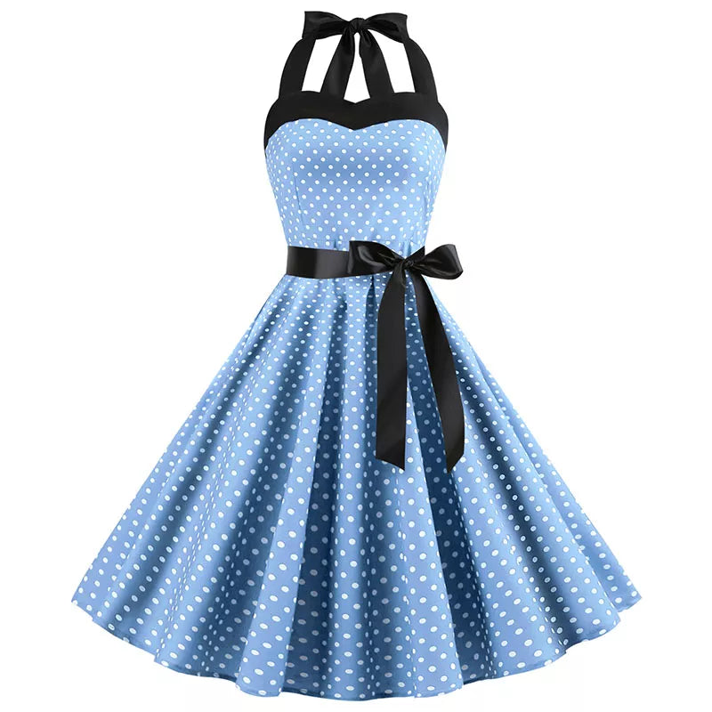 Funki Findz | Dresses | Women's Rockabilly Swing Halter Dress