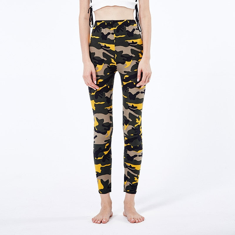 Funki Findz | Pants | Women's Mult Color Camouflage Leggings