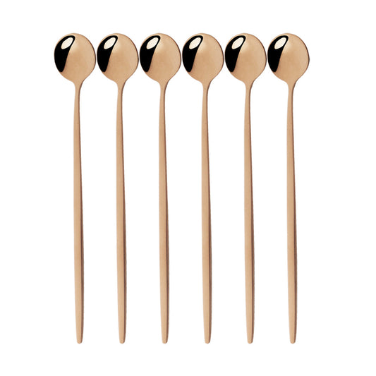 Funki Findz | Spoons | Stainless Steel Long Handled Spoons 6Pc
