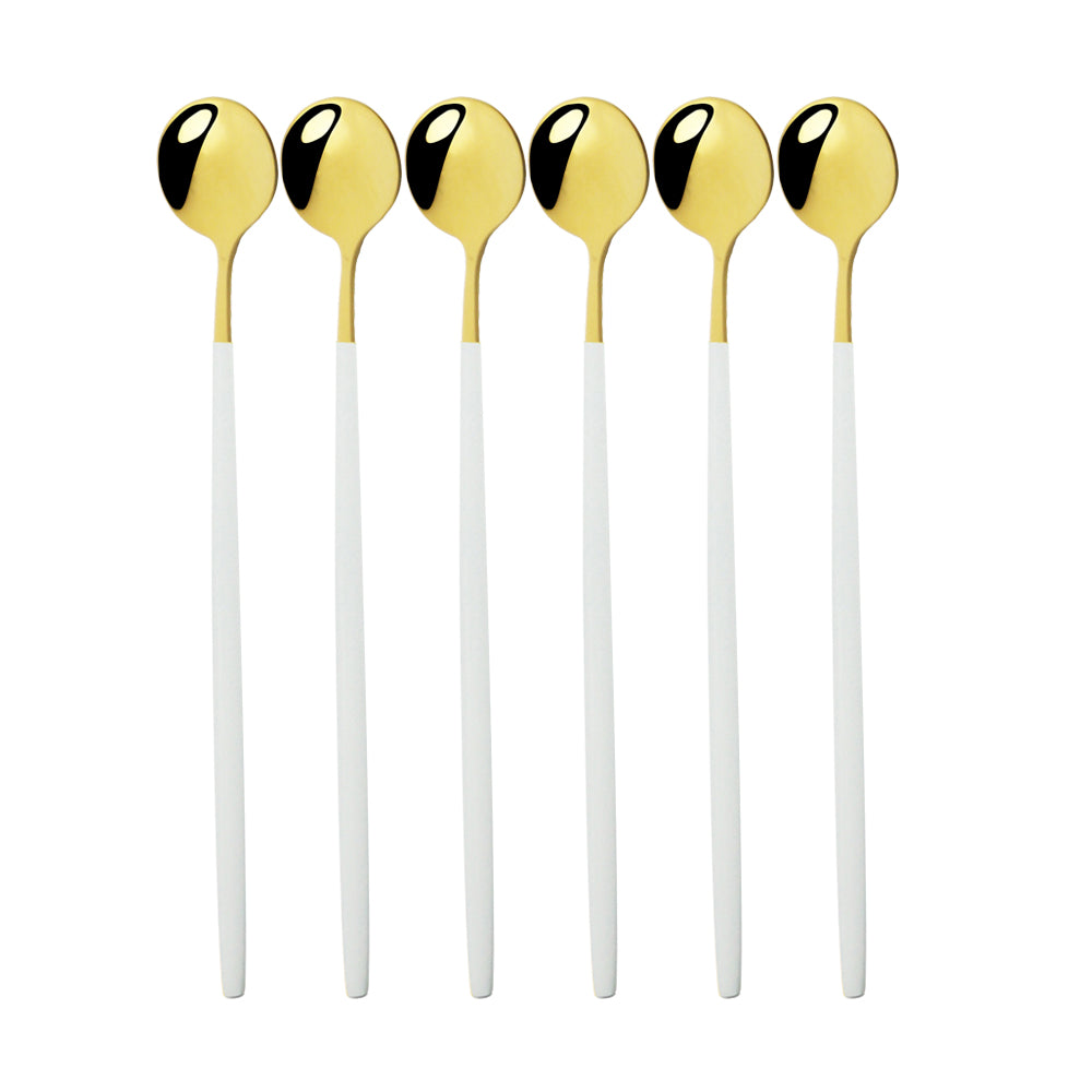 Funki Findz | Spoons | Stainless Steel Long Handled Spoons 6Pc