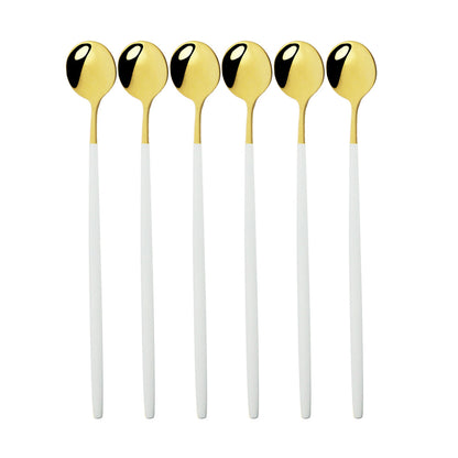 Funki Findz | Spoons | Stainless Steel Long Handled Spoons 6Pc