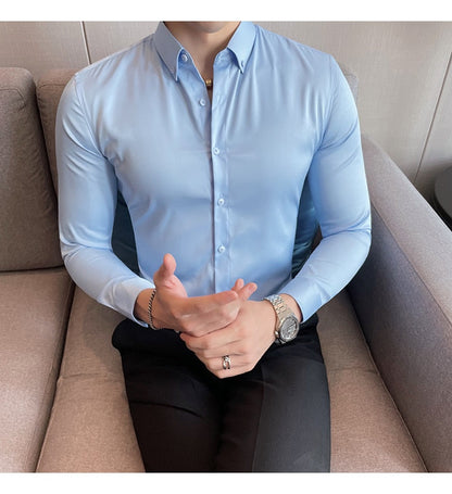 Funki Findz | Shirts | Men's Slim Fit British Style Dress Shirt 7XL