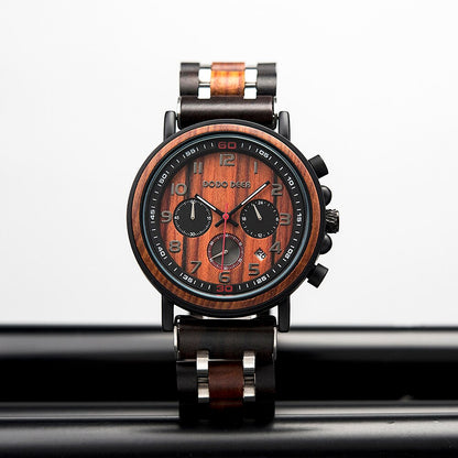 Funki Findz | Watches | Men's Wooden Quartz Wrist Stop Watch
