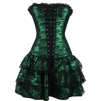 Funki Findz | Dresses | Women's Sweet Bustier Corset Dress Set