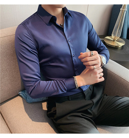 Funki Findz | Shirts | Men's Slim Fit British Style Dress Shirt 7XL