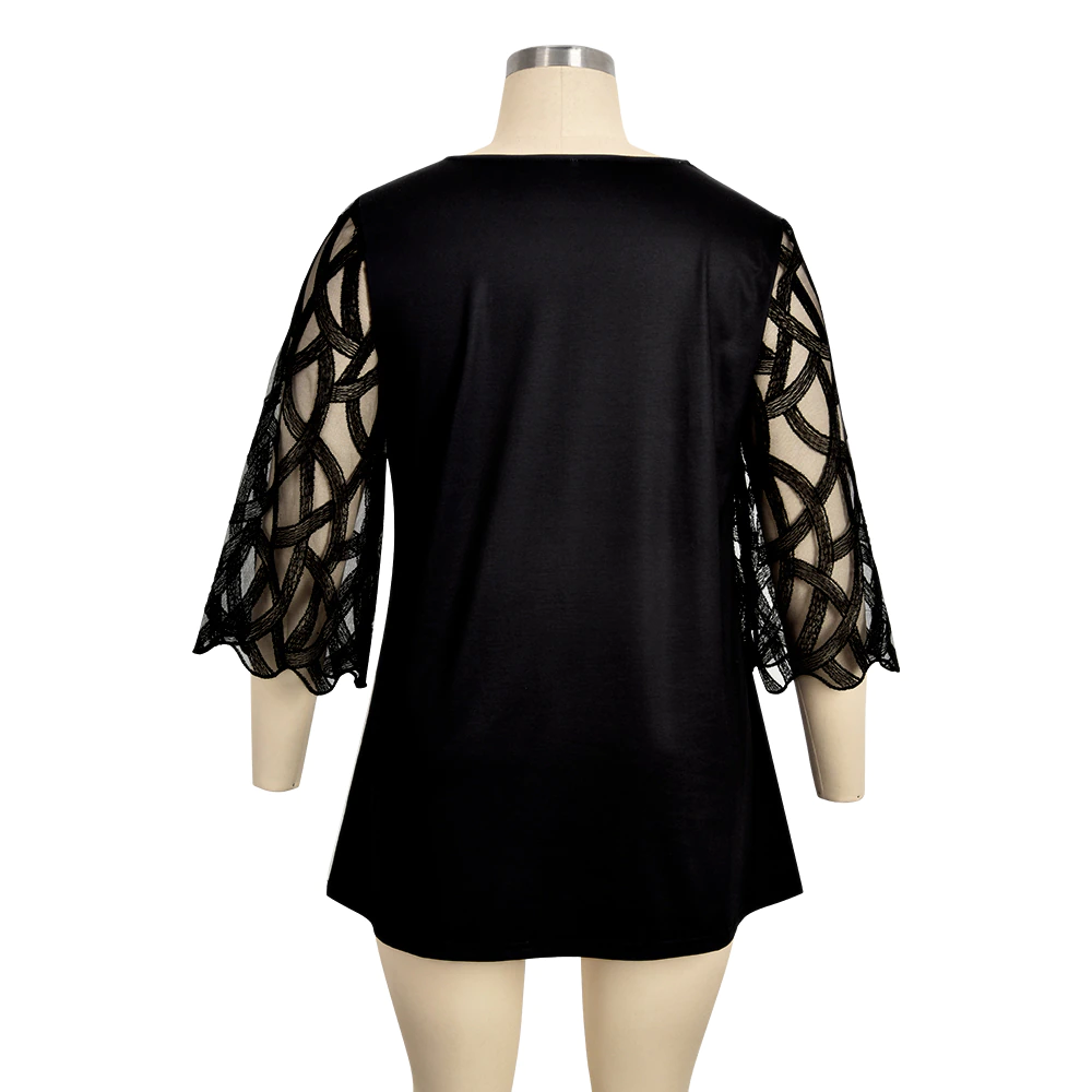 Funki Findz | Shirts | Women's Plus Splice Flower Print Blouse