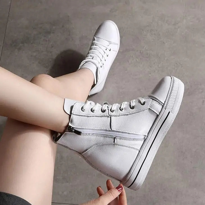 Funki Findz | Boots | Women's Canvas High Rise Ankle Sneaker