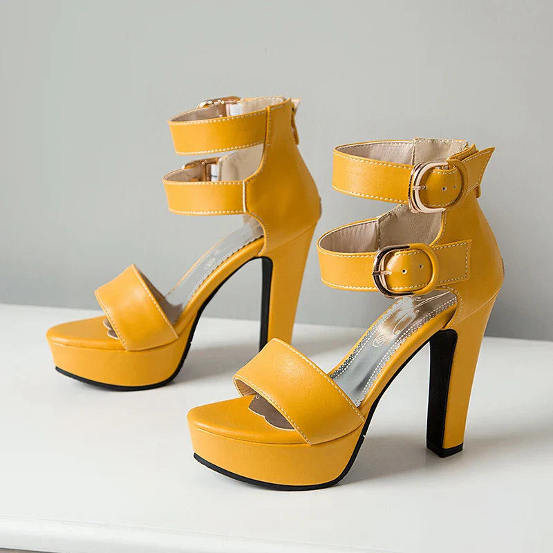 Funki Findz | Shoes | Women's High Strappy Platform Sandals