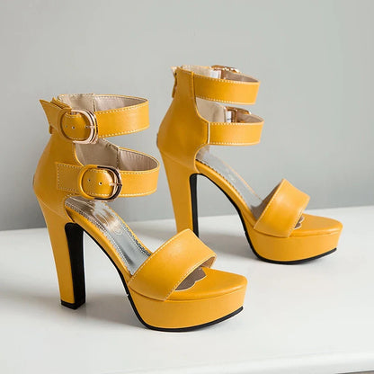 Funki Findz | Shoes | Women's High Strappy Platform Sandals